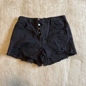 PacSun Black Jean Shorts High-Waisted